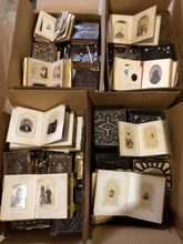 Load image into Gallery viewer, Gigantic Lot of Antique 1860s 1870s Photo Album Hundreds of CDV & Tintype Photos