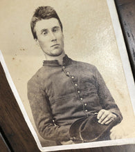 Load image into Gallery viewer, ID'd Civil War Soldier 4th Ohio Veteran Volunteer Cavalry / OVVC - CDV