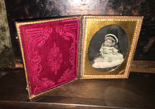 Load image into Gallery viewer, Rare Hidden Mother 1/4 Daguerreotype by J. Gurney New York Tinted Unusual 1850s