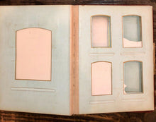 Load image into Gallery viewer, Antique Velvet 1800s Gold Trimmed Brass Clasp Cabinet & CDV Photo Album