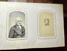 Load image into Gallery viewer, Nice Leather & Brass 1860s Photo Album w' Civil War Soldier & Tax Stamps Boston