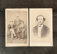 Load image into Gallery viewer, two 1860s cdvs drinking buddies york county pennsylvania