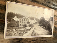 Load image into Gallery viewer, 1860s CDV Photos ORANGE Massachusetts Outdoor Town View + Church from Cemetery