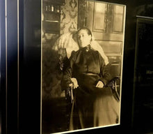 Load image into Gallery viewer, Unusual Pre or Post Mortem Woman in Chair + Her Memorial / Mourning Card Framed