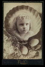 Load image into Gallery viewer, Cabinet Card Photo Little Girl in Seashell - Composite - Possible Memorial