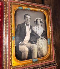 Load image into Gallery viewer, 1/4 Daguerreotype Pair Memphis Tennessee Family Mother Father & Little Girls