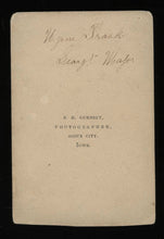 Load image into Gallery viewer, Very Rare CDV of Civil War Soldier Eugene Trask - Killed by Indians 1863