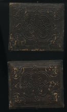 Load image into Gallery viewer, Interesting Ambrotype 2 Drinking Men Gold Miner or Civil War Sailor? 1860s Beer