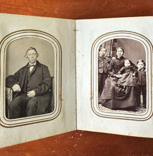 Load image into Gallery viewer, 1860s Photo Album With Civil War Soldier Generals Lincoln Minnesota CDV Tintypes
