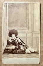 Load image into Gallery viewer, Excellent ID'd Sideshow Girl 1870s CDV Photo Great Pose!
