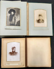 Load image into Gallery viewer, Two Photo Albums 71 Total Images Cabinet Card CDV Tintype
