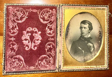 Load image into Gallery viewer, Excellent 1/4 Daguerreotype of a Man Painting / Painted Portrait 1840s

