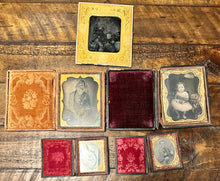 Load image into Gallery viewer, Lot of 1850s / 1860s Ambrotype &amp; Tintype Photos
