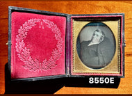 1/6 Plate Post Mortem Daguerreotype of a Man Sealed