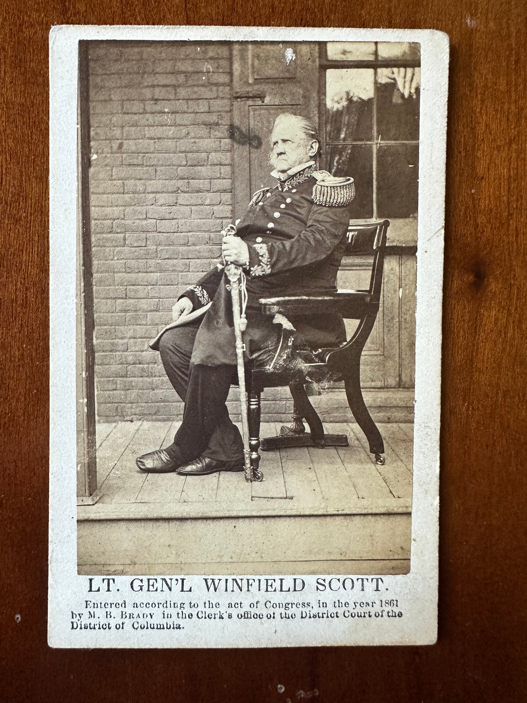 Civil War General Winfield Scott by Mathew Brady