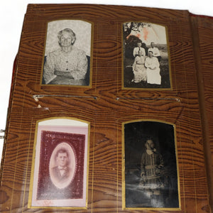 Large Victorian Era Photo Album with CDV Cabinet Card & Tintype Photos