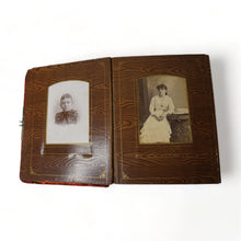 Load image into Gallery viewer, Large Victorian Era Photo Album with CDV Cabinet Card &amp; Tintype Photos
