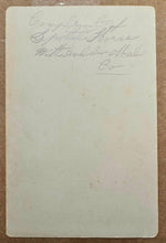 Load image into Gallery viewer, Rare 1880s Cabinet Card Native American Circus Performer, Indian Circus. Signed
