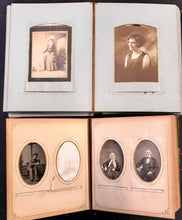 Load image into Gallery viewer, Two Photo Albums 71 Total Images Cabinet Card CDV Tintype
