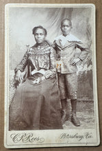Load image into Gallery viewer, CR REES African American Woman &amp; Boy Petersburg Virginia Cabinet Card
