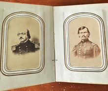 Load image into Gallery viewer, 1860s Photo Album With Civil War Soldier Generals Lincoln Minnesota CDV Tintypes
