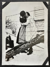 Load image into Gallery viewer, Kissing Girls 1910s Snapshot
