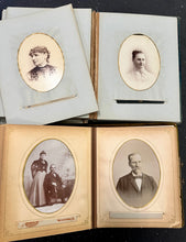 Load image into Gallery viewer, Two Photo Albums 71 Total Images Cabinet Card CDV Tintype
