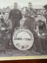Load image into Gallery viewer, 6TH MICHIGAN CHRISTIAN CRUSADE BAND ANTIQUE CABINET CARD PHOTO
