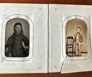 1860s/1870s Photo Album with CDV & Tintype + Civil War Soldier