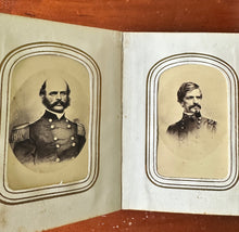 Load image into Gallery viewer, 1860s Photo Album With Civil War Soldier Generals Lincoln Minnesota CDV Tintypes
