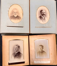 Load image into Gallery viewer, Two Photo Albums 71 Total Images Cabinet Card CDV Tintype
