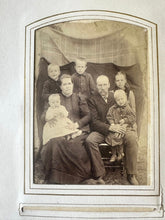 Load image into Gallery viewer, Large leather photo album with cabinet cards CDV and tintypes
