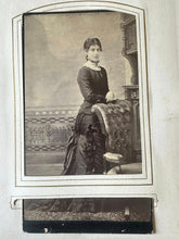 Load image into Gallery viewer, Large leather photo album with cabinet cards CDV and tintypes
