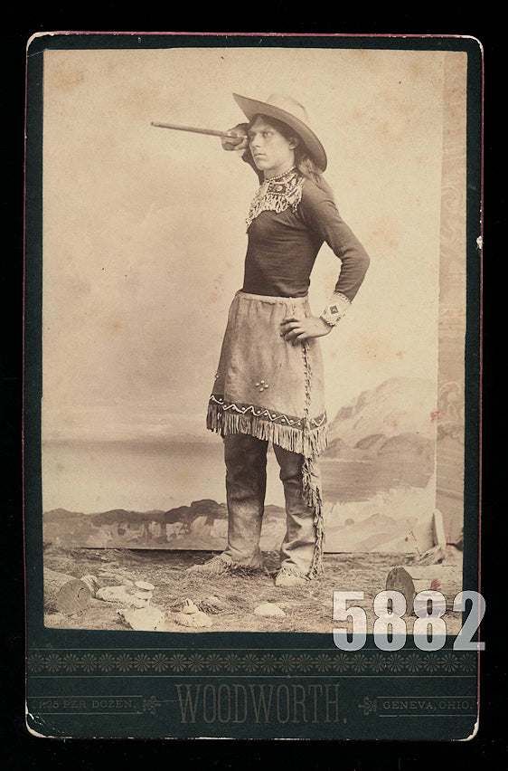 Rare 1800s Antique Photo Native American Sharpshooters Wild West Trick Shot