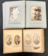 Load image into Gallery viewer, Two Photo Albums 71 Total Images Cabinet Card CDV Tintype
