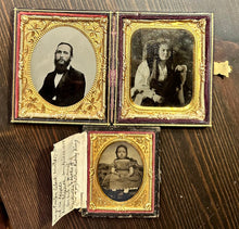 Load image into Gallery viewer, Lot Clark Family Antique Photos Tintypes Ambrotype ID&#39;d 1860s Civil War Vet
