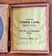 Load image into Gallery viewer, 1/6 &amp; 1/9 Tintypes in Union Cases Woman / Mother &amp; Boy(s)

