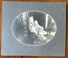 Load image into Gallery viewer, Antique Photo Girl Holding Dolls 1890s 1900s
