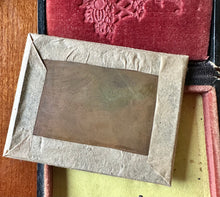 Load image into Gallery viewer, Two Men Unusual Hats Sealed 1/9 Daguerreotype Photo Handsome Friends 1850s
