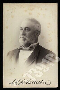 Rare Signed Cabinet Card Mining Magnate AKP Harmon Gold Rush California History