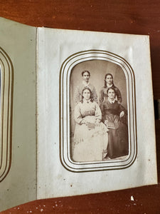 1860s Photo Album With Civil War Soldier Generals Lincoln Minnesota CDV Tintypes