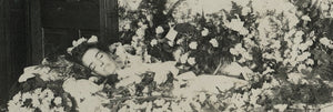 Post Mortem ID'd Girl in Casket in Family Parlor, Soldier, Kansas, 1907