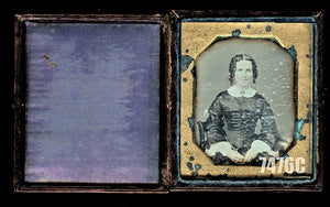 1840s Daguerreotype Pretty Smiling Woman Possible Rel of ALVIN ADAMS Plumbe Shew