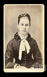 Young Murder Victim Josie Langmaid - 1875 CDV Photo Salem Massachusetts Studio