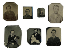Load image into Gallery viewer, Lot of CDVs and Tintypes 1860s and 1870s
