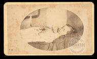 1870s Post Mortem CDV of ID'd Boy Albert Fitch Warren Ohio