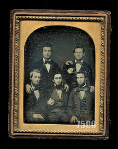 1/4 Plate 1850s Group Daguerreotype of Vermont Lawyers, ID'd Breckenridge