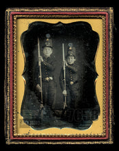 Load image into Gallery viewer, Excellent Military Cadets 1/4 Daguerreotype by Bogardus New York, 1850s
