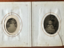 Load image into Gallery viewer, 1860s/1870s Photo Album with CDV &amp; Tintype + Civil War Soldier
