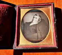 Load image into Gallery viewer, 1/6 Plate Post Mortem Daguerreotype of a Man Sealed
